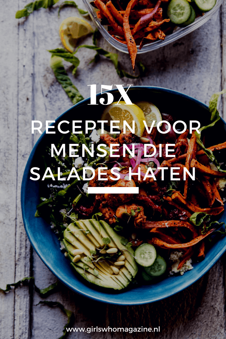 Ben je klaar met de salades? Wij hebben 15 X de lekkerste gezonde recepten voor je die je net zo gemakkelijk als een salade kan klaar maken! #geensalade #gezondrecept #gezondeten