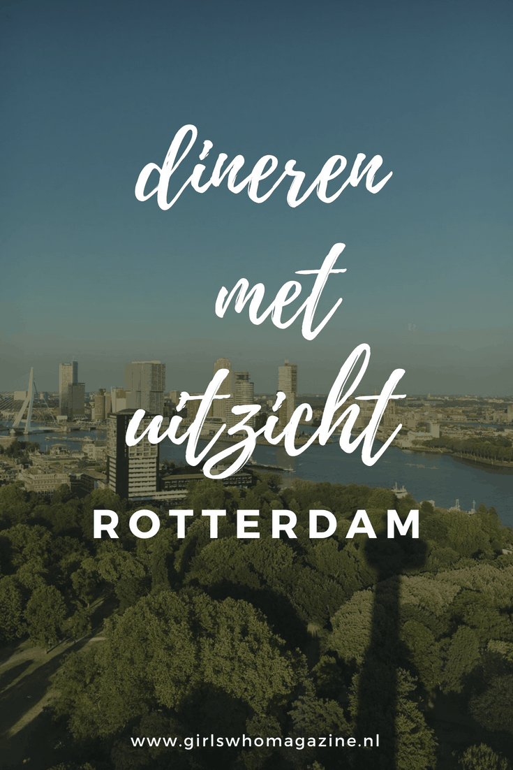 Dit is de spot van Rotterdsm waar je geweest moet zijn. In dit restaurant kan je heel Rotterdam over kijken. Dineren met uitzicht!