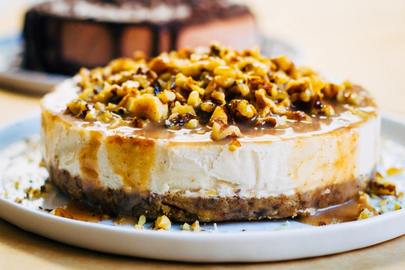 vegan cheesecake - vegan taart maken - zoete vegan recepten - zoet gebak vegan - vegan gebak - veganistische taarten