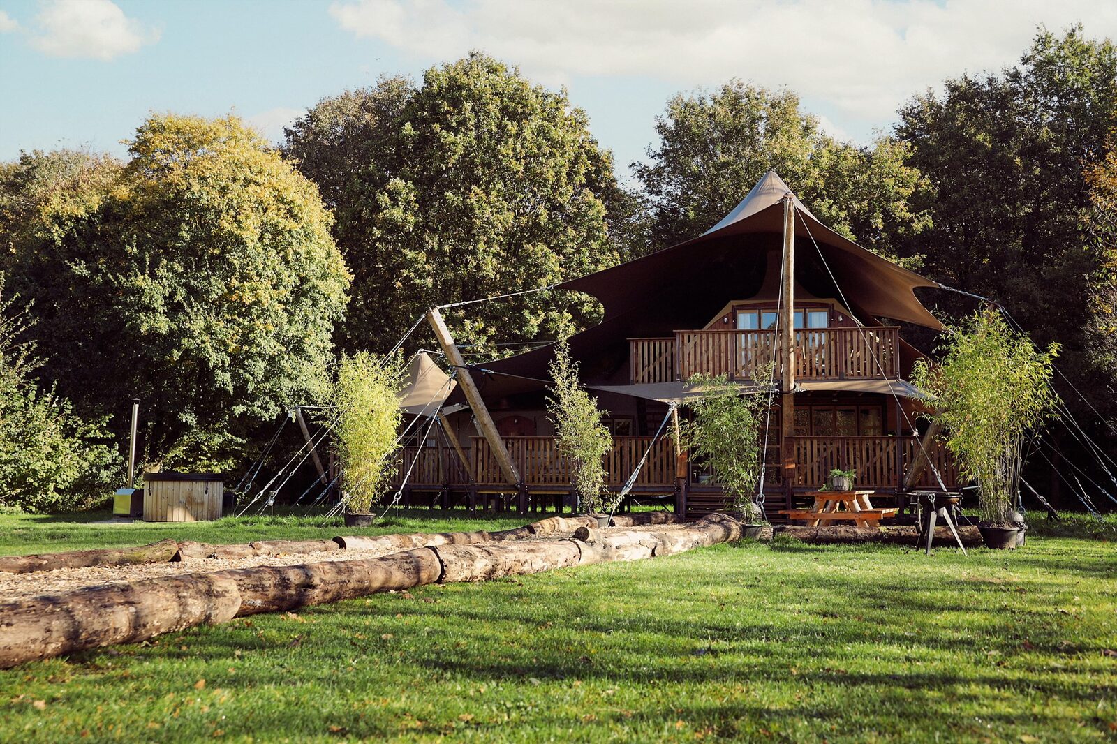 luxe glamping tent - origineel vriendenweekend